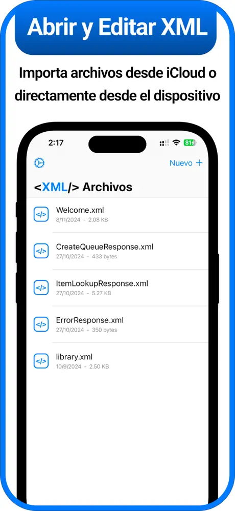 Visor, lector y editor de XML – 1