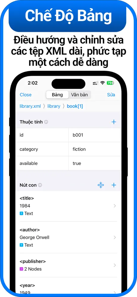 Đọc file XML Editor – 4
